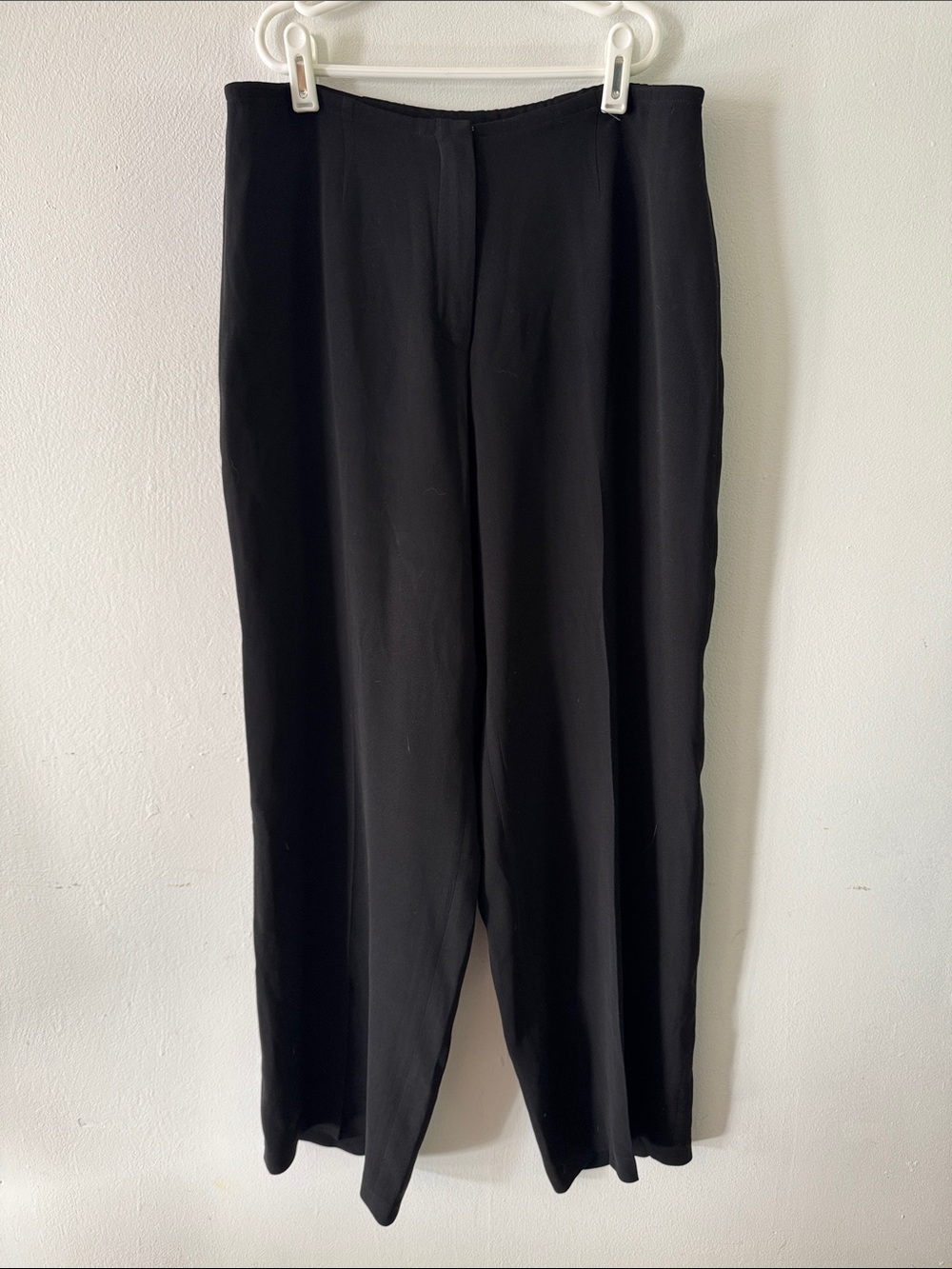 Eileen Fisher Black Wide-Leg Pants Sz PS